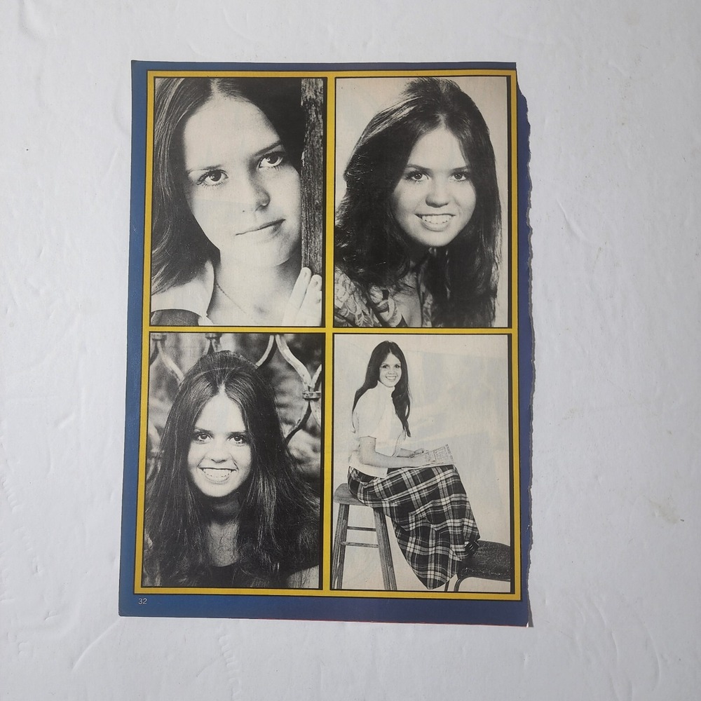 Marie Osmond Black White Vintage Pinup Clipping 8x10.5 1970s Television Original